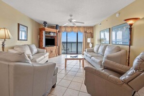 Condo, 4 Bedrooms | Living area | TV