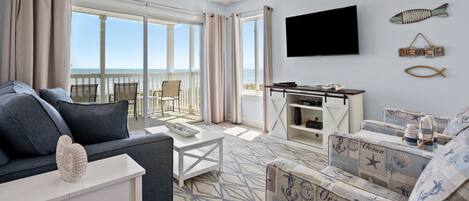 Appart'hôtel, 2 chambres | Coin séjour