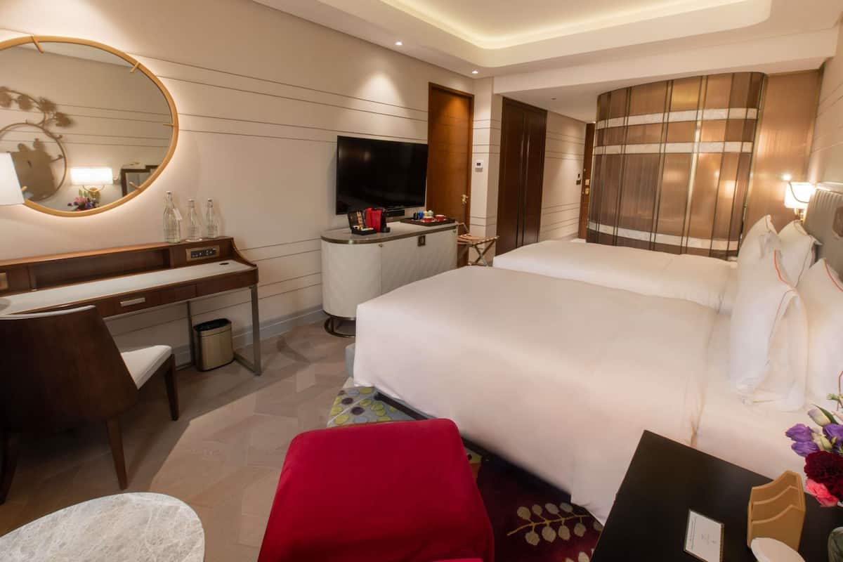 Chambre Supérieure, 2 lits une place (Atrium) | 1 chambre, literie de qualité supérieure, couette en duvet d'oie