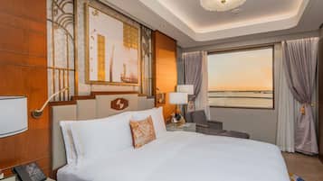 Presidential Suite, 1 King Bed, Club lounge access, Bay View | 1 bedroom, premium bedding, down duvets, minibar