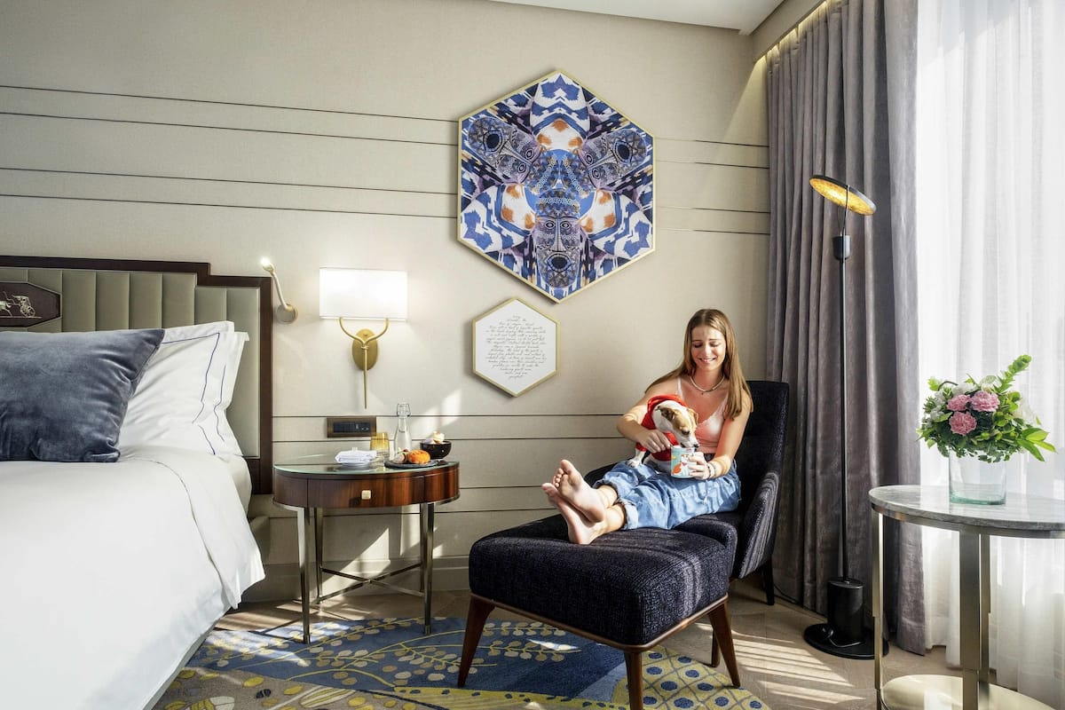 1 chambre, literie de qualité supérieure, couette en duvet d'oie