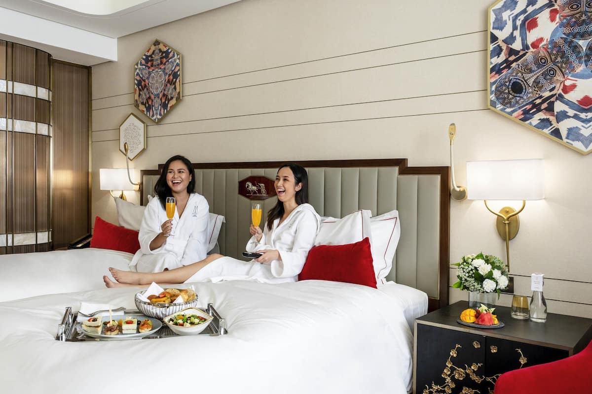 Superior kamer, 2 eenpersoonsbedden (Atrium) | 1 slaapkamer, luxe beddengoed, donsdekens, een minibar