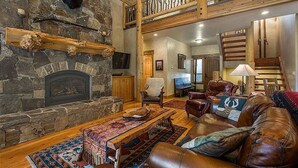 Luxury House, 5 Bedrooms, Mountain View, Mountainside | Living area | Flat-screen TV, fireplace - Rivamonte by Mount Majestic (Brighton)