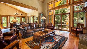 Luxury House, 5 Bedrooms, Mountain View, Mountainside | Living area | Flat-screen TV, fireplace - Rivamonte by Mount Majestic (Brighton)