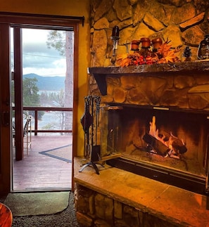 Fireplace with a View!!