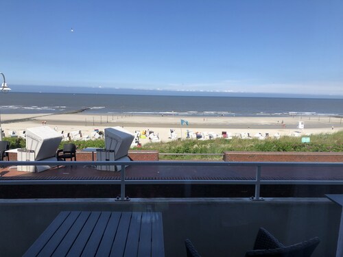 FeWo mit unverbautem Blick auf das Wattenmeer (letztes Haus Wohnung ganz oben)