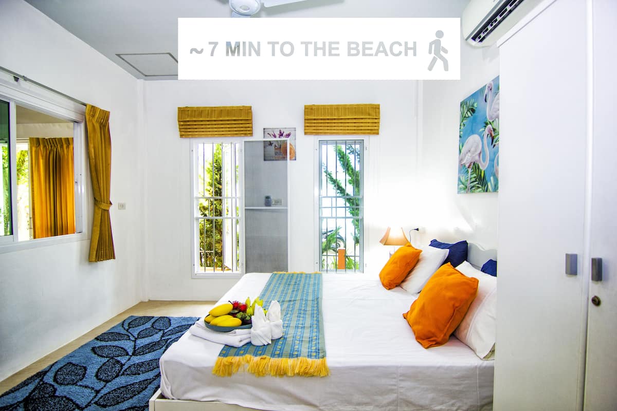 Basic Villa, 1 Bedroom, Kitchen, Courtyard Area | In-room safe, desk, blackout curtains, iron/ironing board