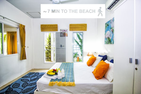 Basic-Villa, 1 Schlafzimmer, Küche, zum Innenhof hin | Zimmersafe, Schreibtisch, Verdunkelungsvorhänge, Bügeleisen/Bügelbrett