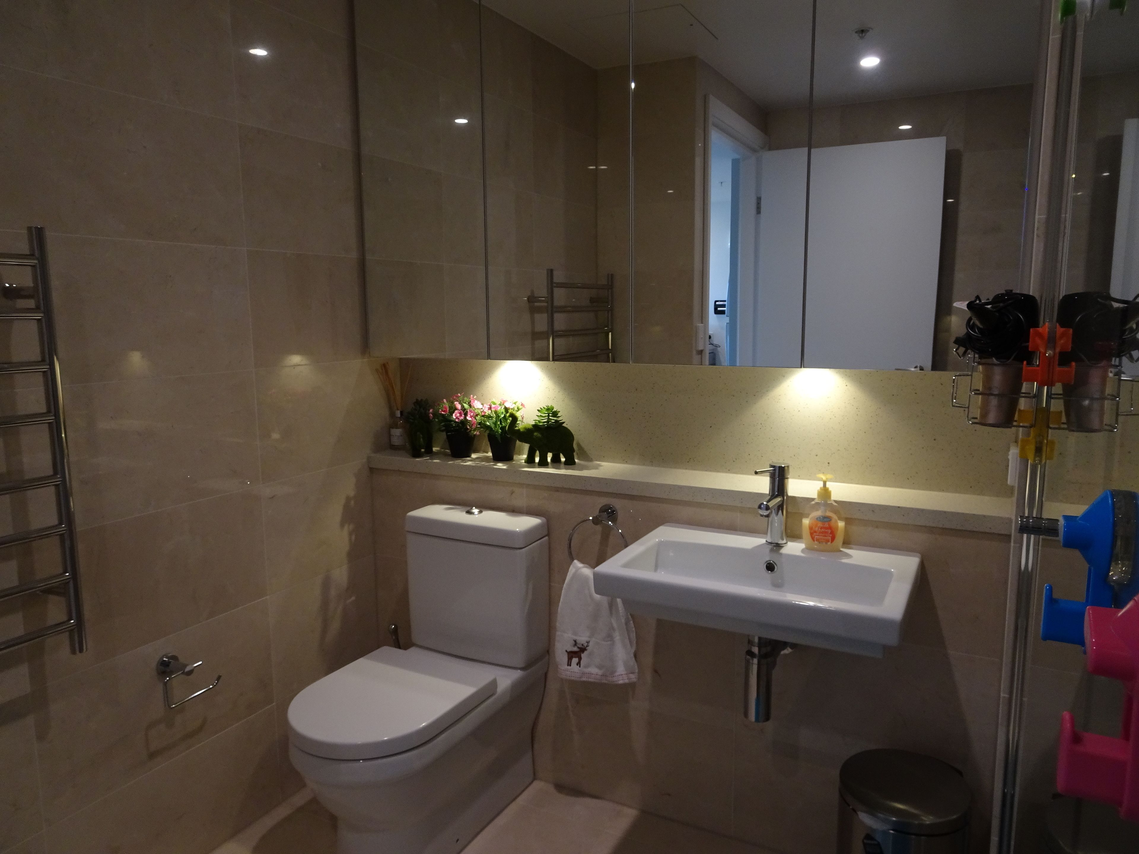 deluxe apartment, 1 bedroom, city view | bathroom | shower, free toiletries, towels