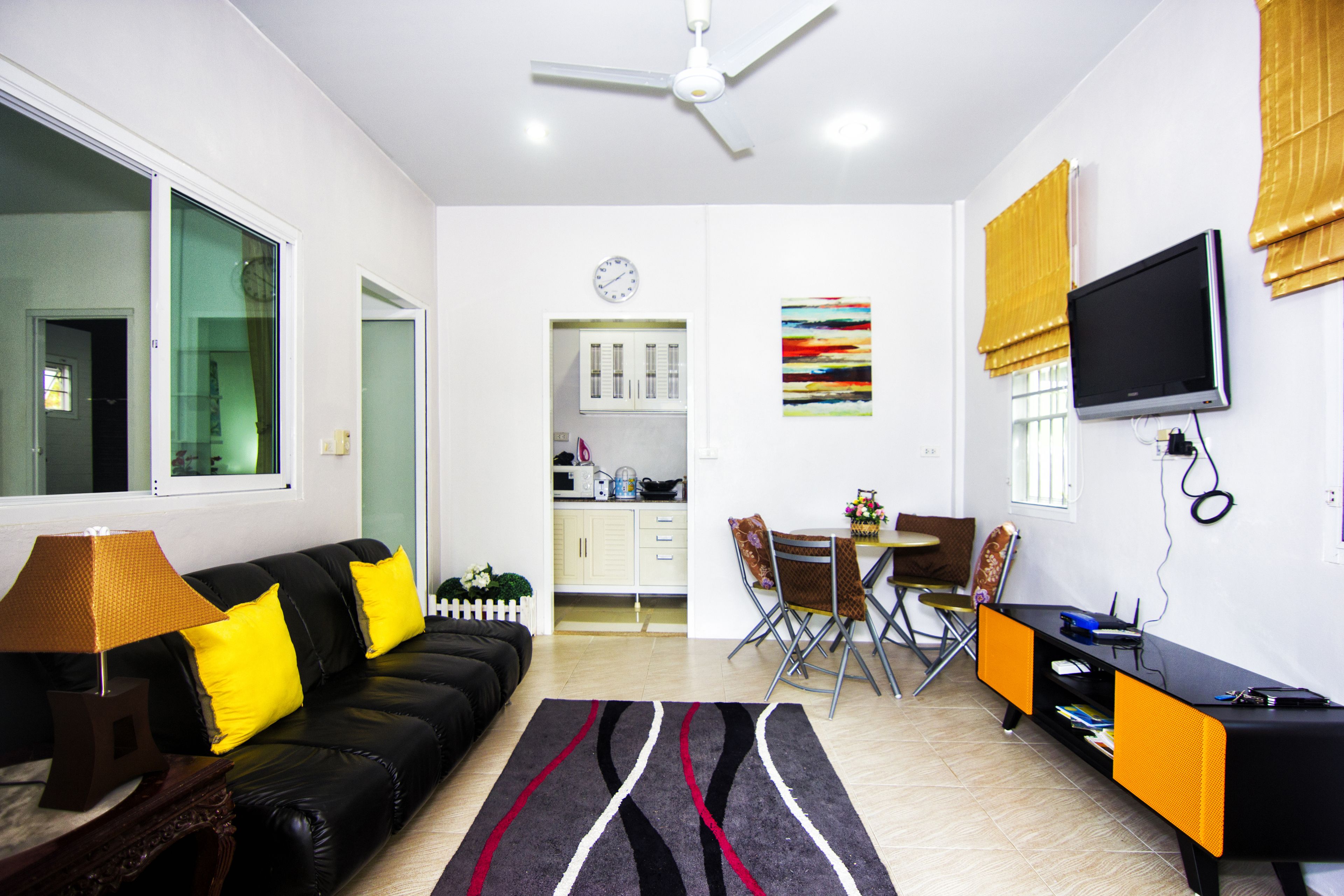 บ้านพัก, 1 ห้องนอน | ห้องนั่งเล่น | ทีวีจอแอลอีดี