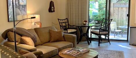 Smart TV, DVD player, ping pong, books