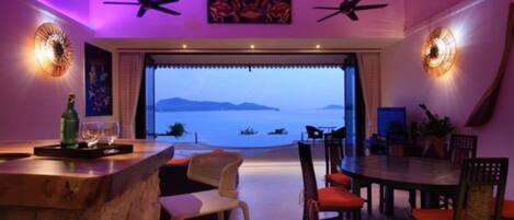 Villa, 5 Bedrooms | Living area | Flat-screen TV