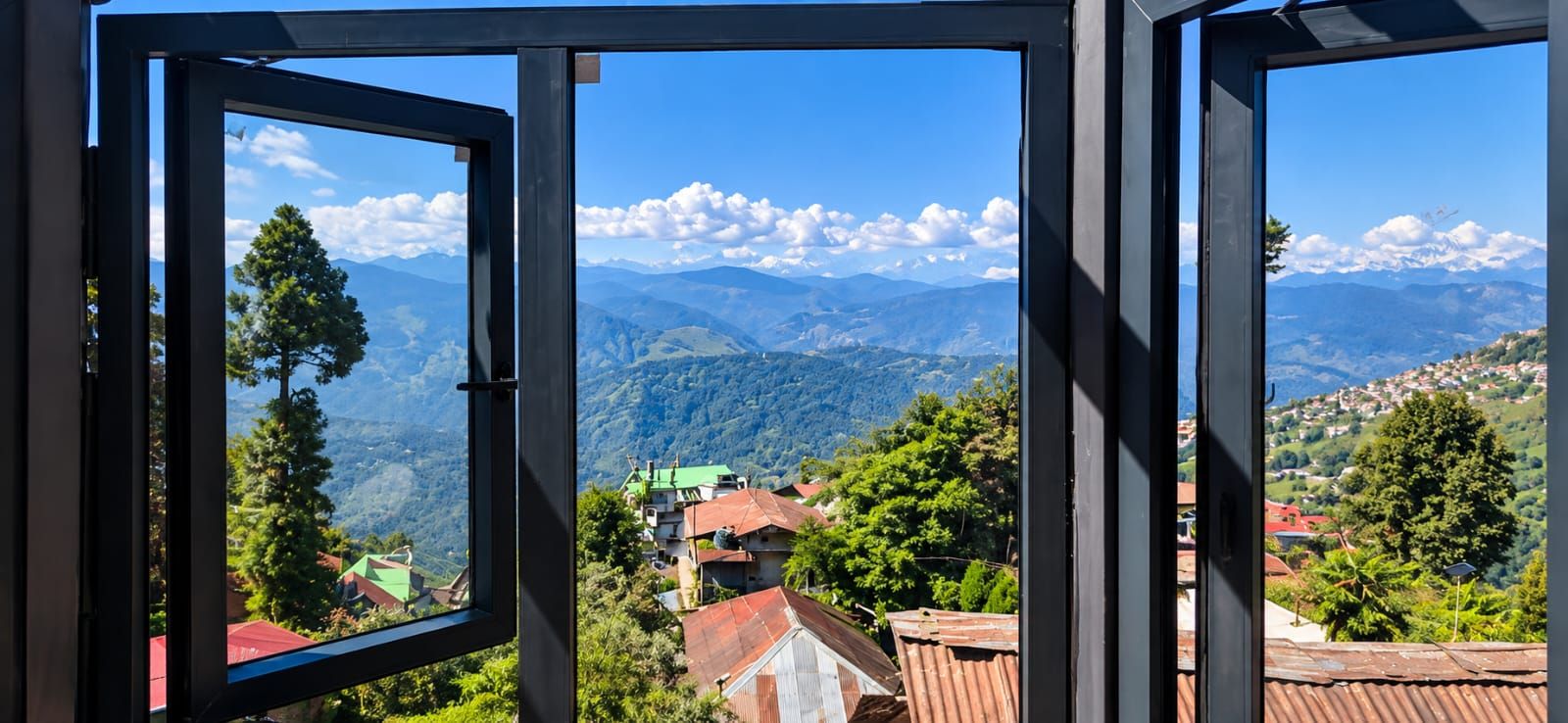 Vista des de l'allotjament