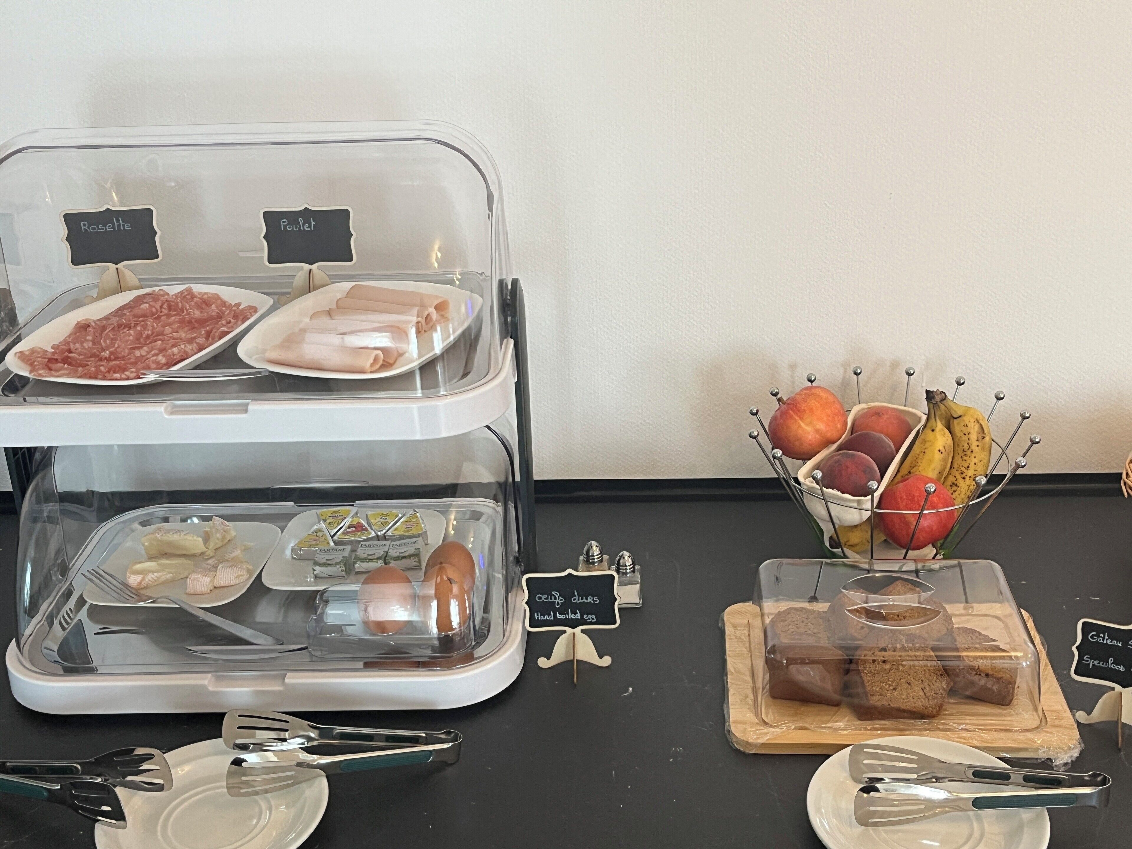 daily buffet breakfast (eur 10 per person)