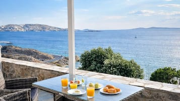 Superior Apartment, 1 Bedroom, Sea View | Terrace/patio