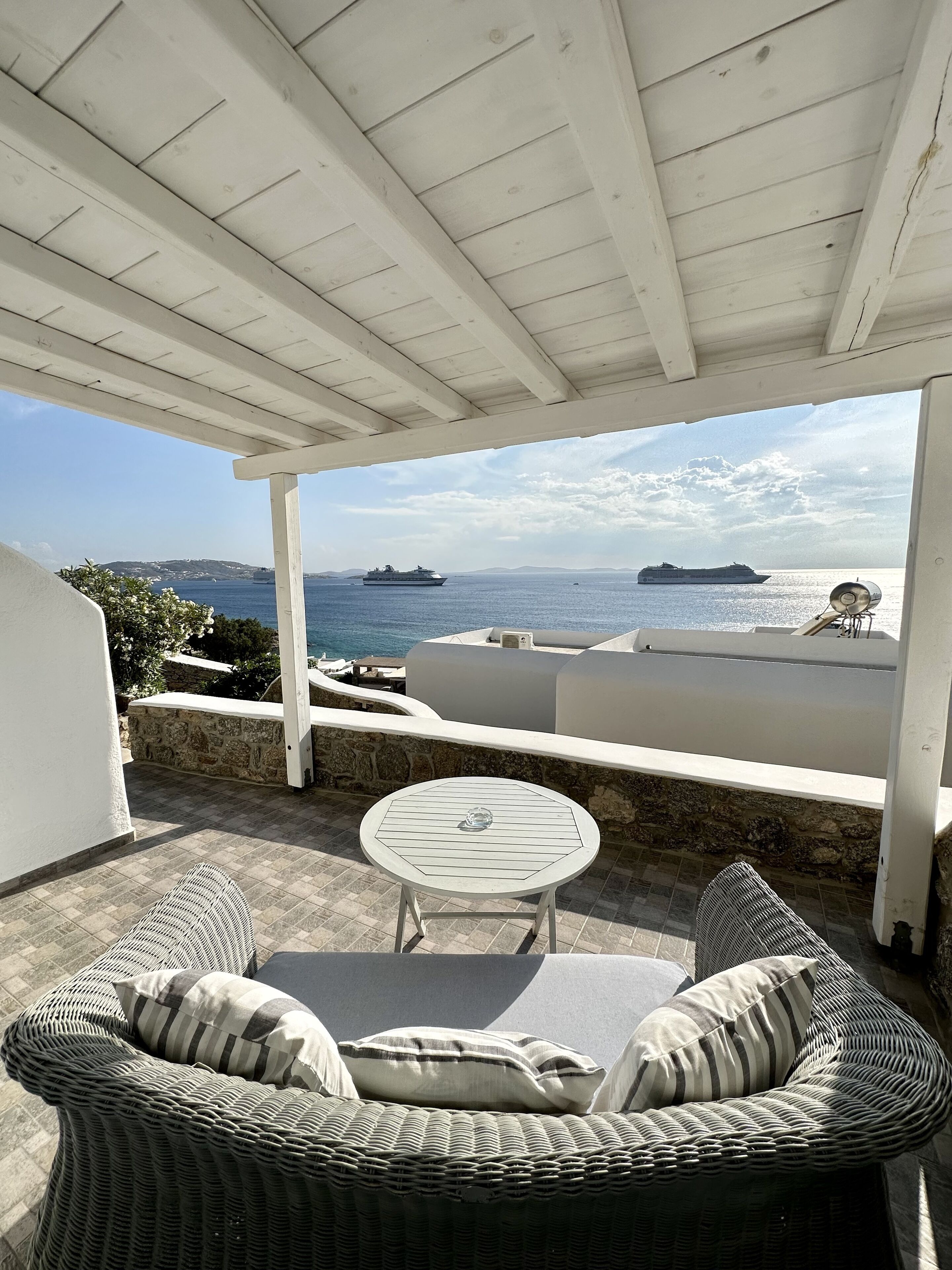 superior double room, sea view | terrace/patio