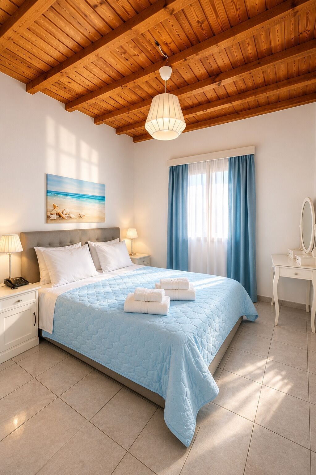 Departamento superior, 1 habitación, vista al mar | Minibar, caja de seguridad en la habitación y insonorización 