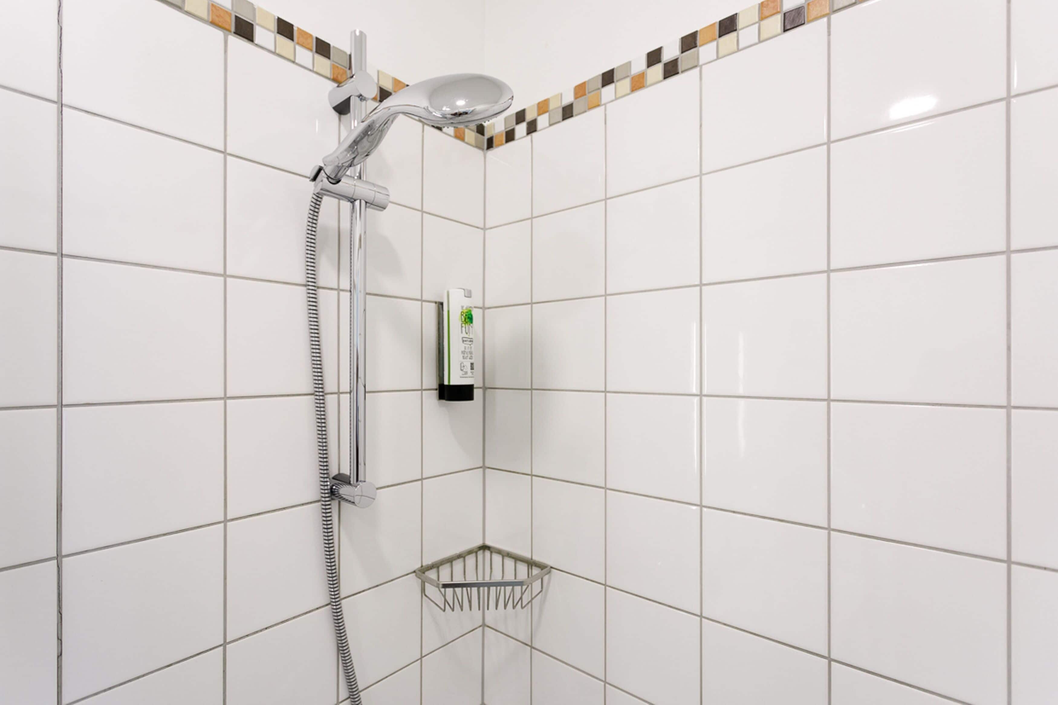 apartment | bathroom | shower, free toiletries, hair dryer, towels