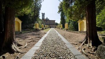 Vue sur la campagne depuis lâhĂ©bergement