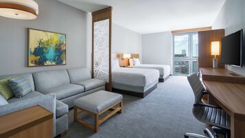 In-room safe, desk, blackout curtains, iron/ironing board