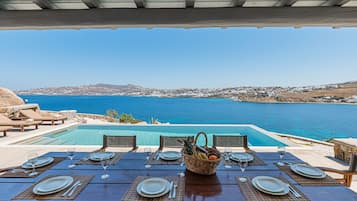 Luxury Villa, 4 Bedrooms, Private Pool, Sea Facing (3) | Terrace/patio