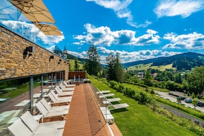 Blick auf die Berge