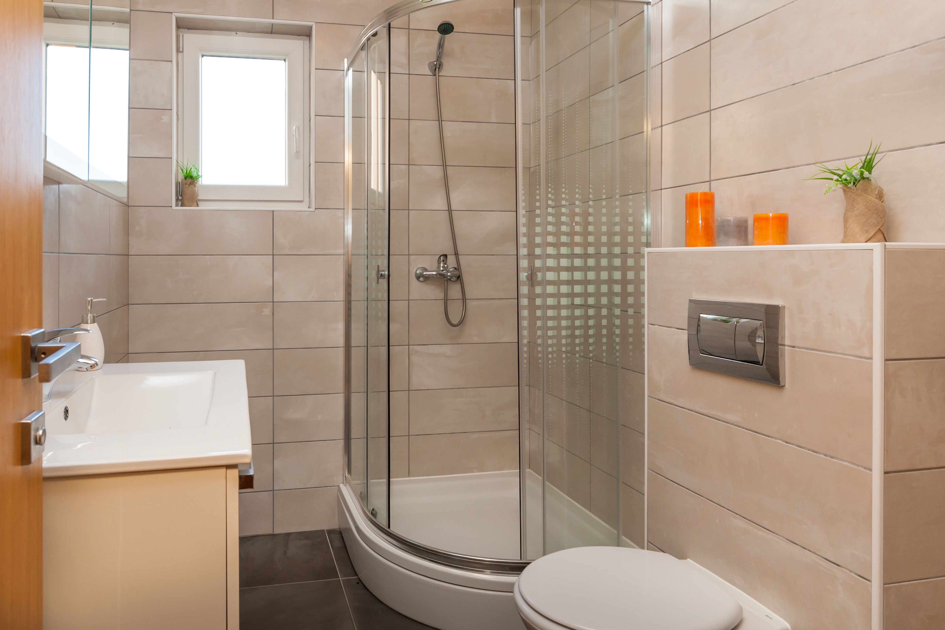 Appartement Deluxe, 2 chambres, balcon, vue mer | Salle de bain