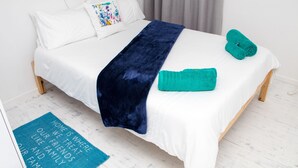 Appartement familial, 2 chambres, balcon | 2 chambres, draps en coton égyptien, rideaux d’obscurcissement
