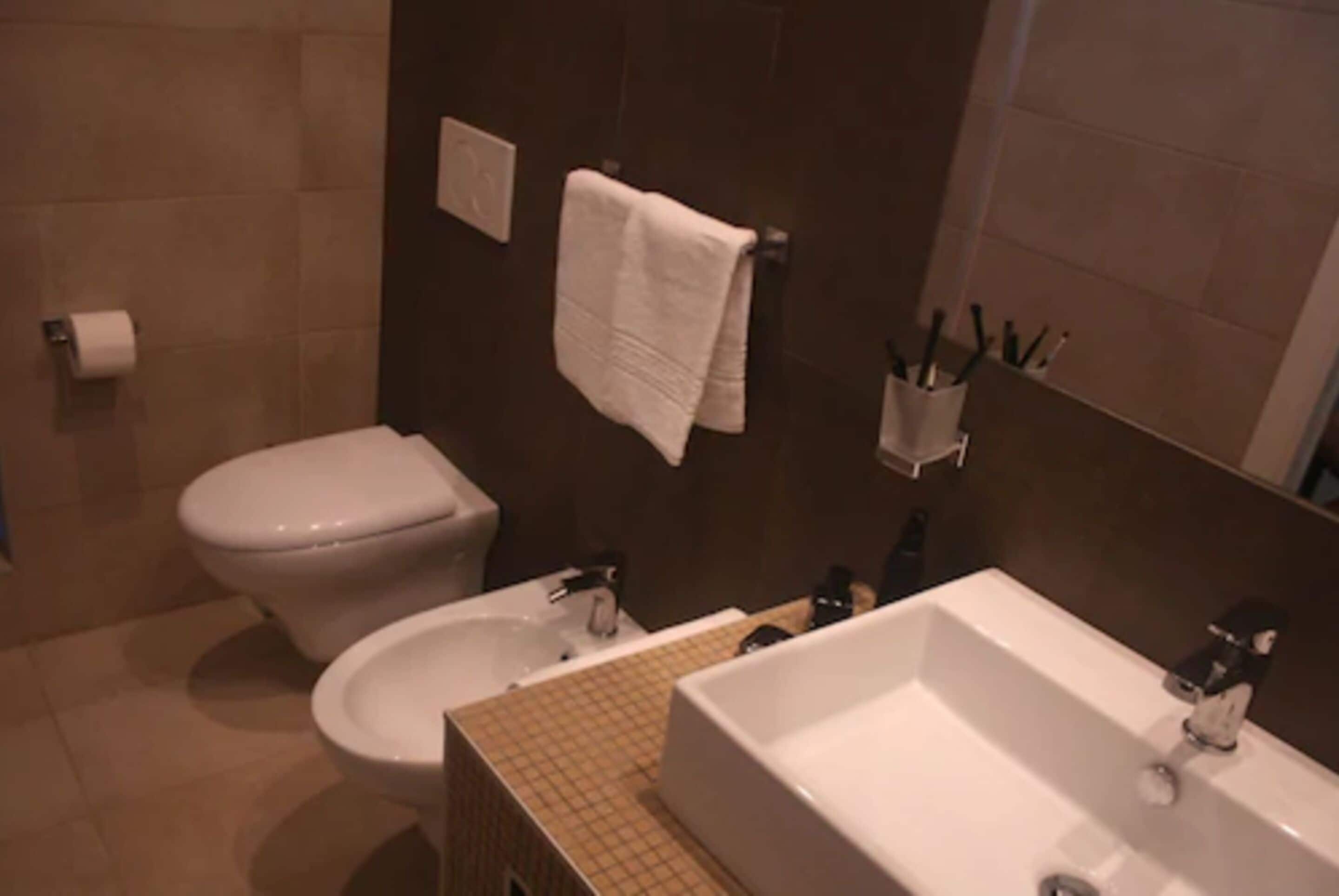 deluxe double or twin room | bathroom | shower, free toiletries, hair dryer, towels
