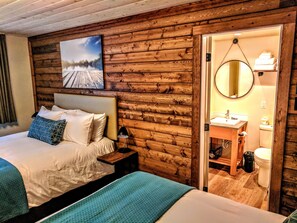 Svit Deluxe - 1 sovrum - kök | Badrum | Regndusch, hårtork och handdukar