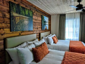 Hypo-allergenic bedding, individually decorated, individually furnished