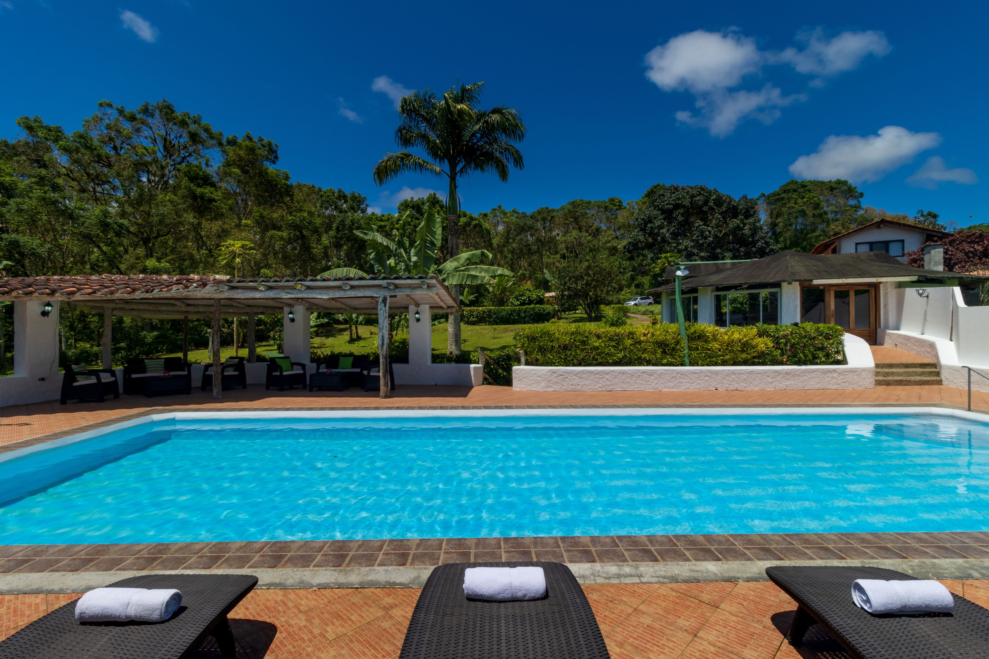 Außenpool, Liegestühle