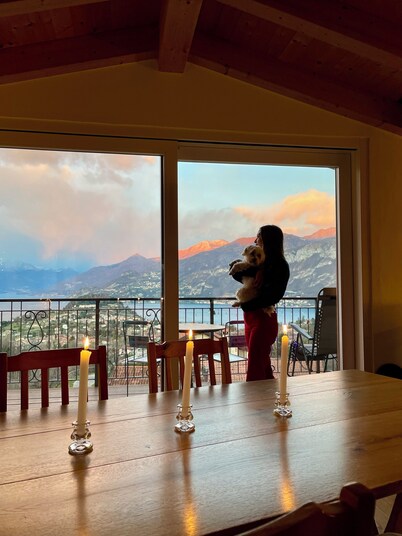BELLAGIO LES ETOILES detached house with garden, bbq, lake view, private parking