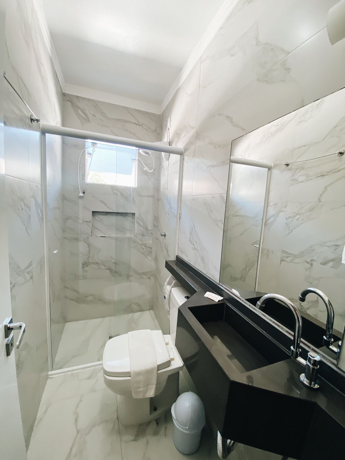 standard double room, 1 double bed | bathroom | shower, free toiletries, hair dryer, towels