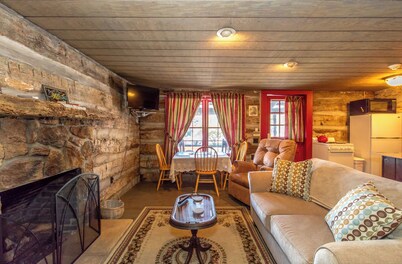 Stay in a 200 Year Old Log Cabin with Modern Conveniences