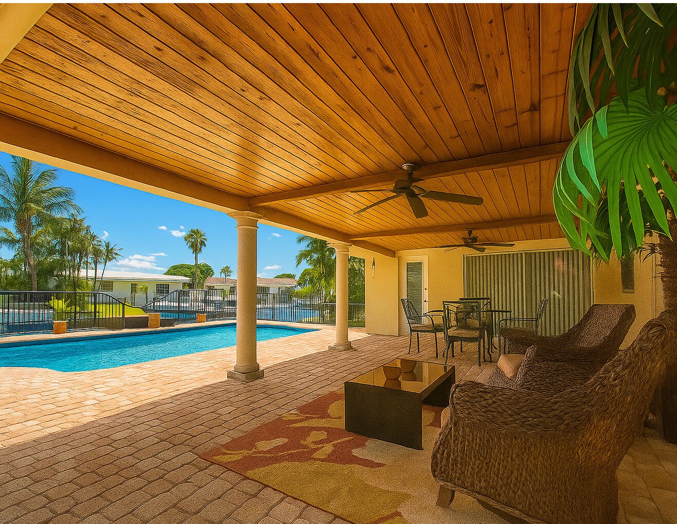 Dine outdoors by the pool and canal, where every moment feels relaxed.