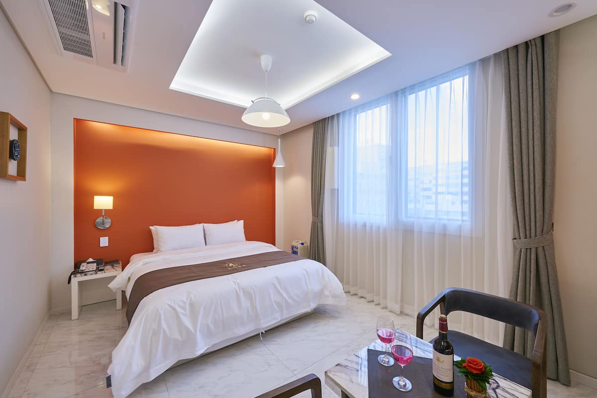 In-room safe, desk, blackout curtains, soundproofing