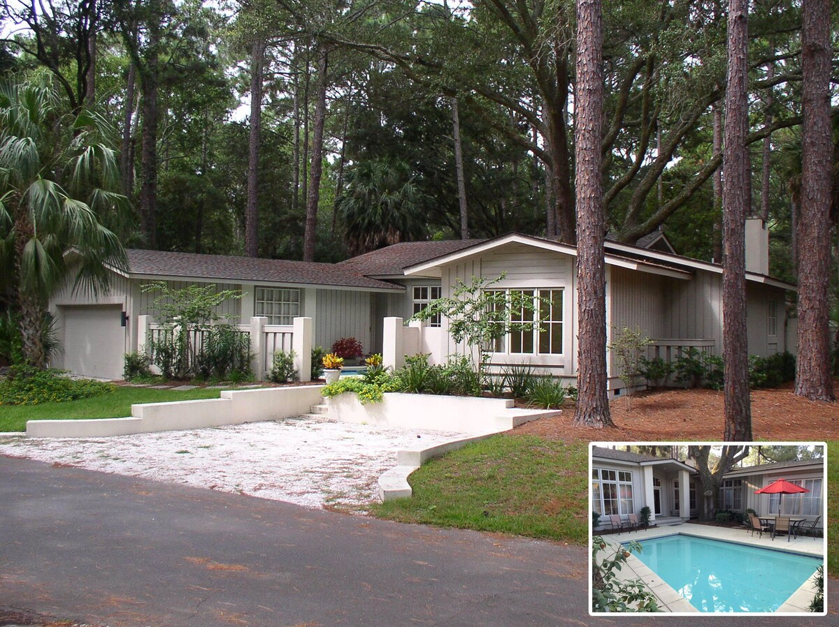 5th Row, Sea Pines-South Beach, Private Pool, Private Path to Beach, 4 EnSuites