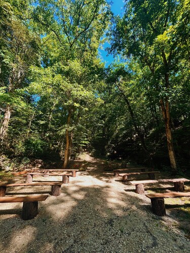 Peaceful Hills Cabin is clean, family-friendly and quiet on 97 acres with creek.