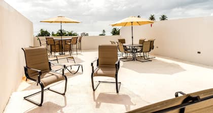 Casa Vasquez Sea Beach Village with Roof Deck, Balcony, Pool, & Beach