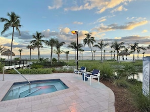 Outdoor pool, a heated pool - Newly Renovated Penthouse  with Beautiful Views of the Gulf! (Sanibel)