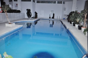 Indoor pool, a heated pool