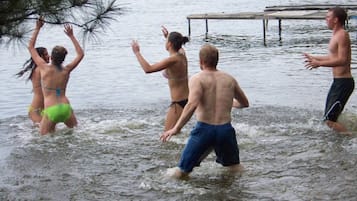Beach nearby, sun-loungers