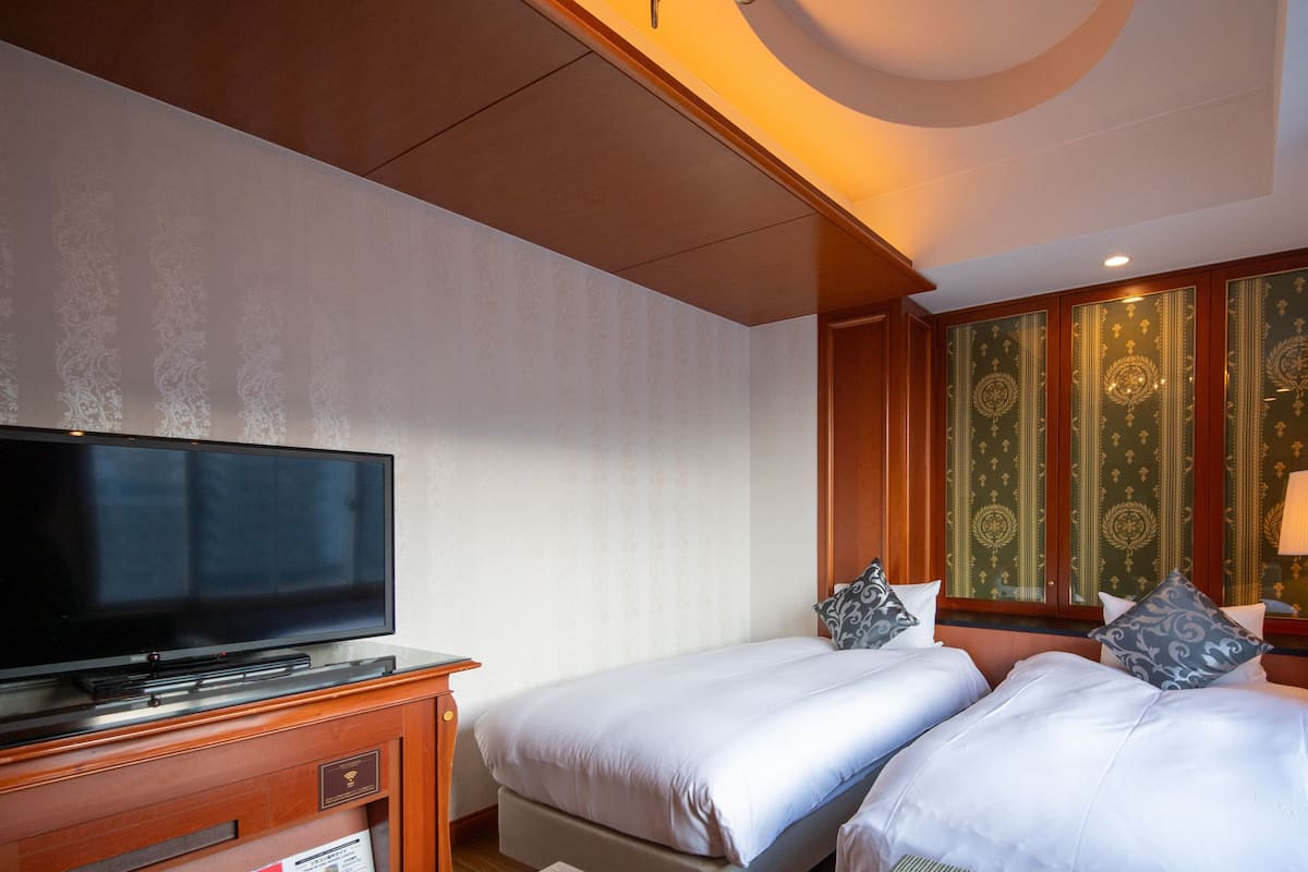 Zweibettzimmer, Nichtraucher (Hollywood bed) | 1 Schlafzimmer, hochwertige Bettwaren, Zimmersafe, Verdunkelungsvorhänge