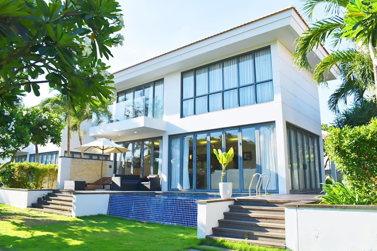 Familienvilla, 4 Schlafzimmer, eigener Pool | Fassade der Unterkunft