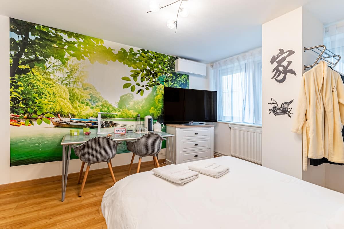 Chambre Double Standard, salle de bains commune (Zen) | Literie de qualité supérieure, décoration personnalisée