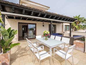 Penthouse, 3 chambres, piscine privée | Terrasse/Patio
