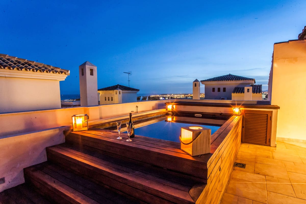 Penthouse, 3 slaapkamers, privézwembad | Terras