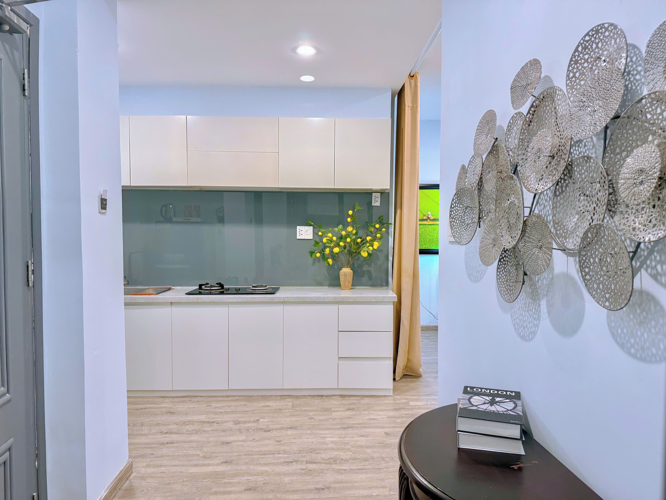 two-bedroom apartment | private kitchen | fridge