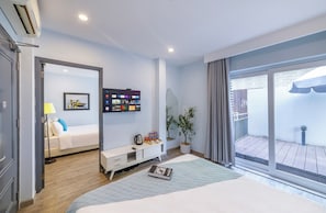 Minibar, in-room safe, desk, blackout drapes